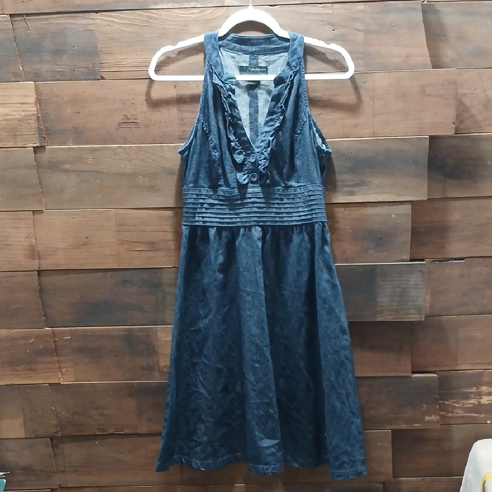 Calvin Klein Jeans Dark Blue Midi Dress Size Small